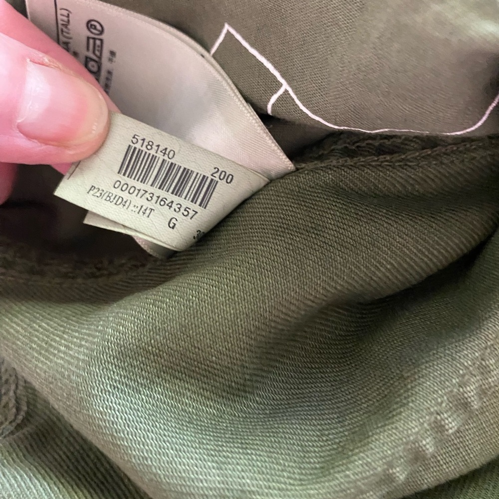 GAP Women’s Green Wide Leg Cargo Pants Size 14 Tall Streetwear - Picture 10 of 10